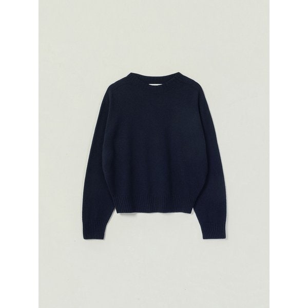 YAVIN WOOL ROUND KNIT_NAVY