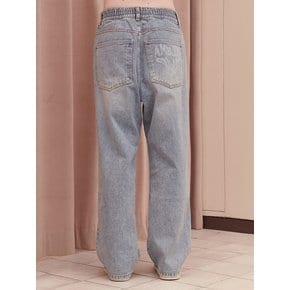 Heart Sunset Wide jeans AJN301 (Blue)