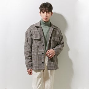 3217 wool check jacket