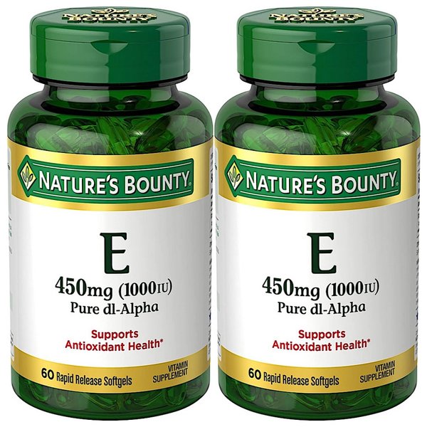 네이쳐스 바운티 비타민E 1000IU Natures Bounty Vitamin E 60소프트젤 2개