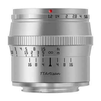  TTArtisan 50mm F1.2 후지필름 X마운트 렌즈 실버