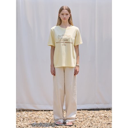 르스튜디오 SALT BREAD DESSERT T-SHIRT YELLOW