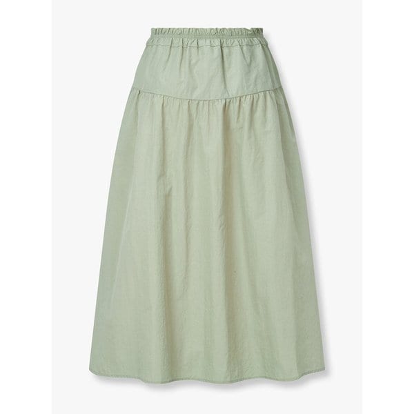 나일론 셔링 플레어 스커트_라이트 그린 7255235107