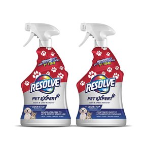 Resolve Pet Expert 거실 카페트 청소 클리너 650ml 2개 오줌 냄새 얼룩 제거 스프레이