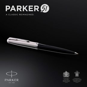 PARKER 파커 볼펜 51 블랙 CT 중자 유성 선물 박스들이 정규 수입품 2123495Z