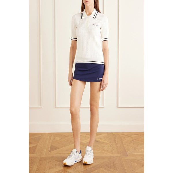 스트라이프 저지 테니스 스커트 네이비 46376663162990382