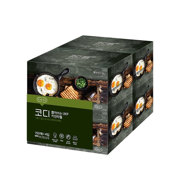 뽑아쓰는 UKP 키친타올 150매*4입 1팩