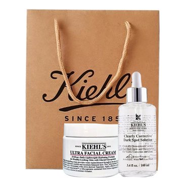 키엘 Kiehls 키엘 울트라 훼이셜 크림 125ml 1개 + 에센스 100ml 1개 + 전용 쇼핑백 포함