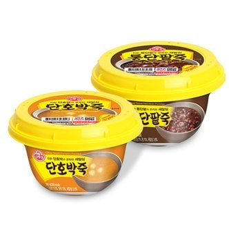 오뚜기 오뚜기 단호박죽 285g x 6개 + 오뚜기 통단팥죽 285g x 6개