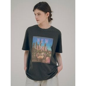 SITP5093 Loosefit city pigment T-shirt_Charcoal