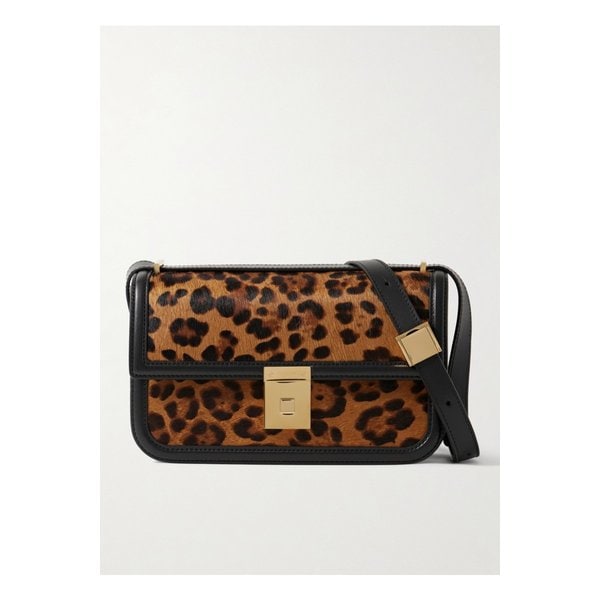드멜리어 파리 레오파드 프린트 카프 헤어 가죽 숄더 백 46376663162913531
