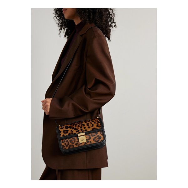 드멜리어 파리 레오파드 프린트 카프 헤어 가죽 숄더 백 46376663162913531