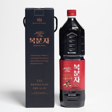  국순당 복분자주 선운산의아침 13도 1500ml 대용량 복분자술 고창명주(선물 케이스)