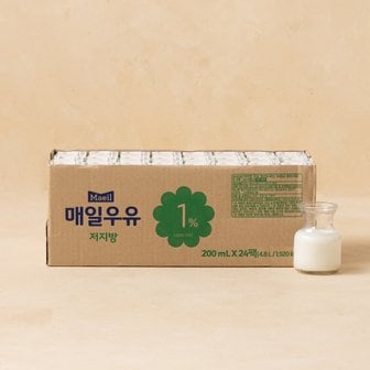 매일 매일우유 저지방 1% 멸균(200mL X 24입)