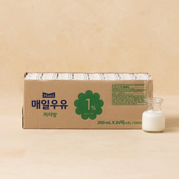 매일우유 저지방 1% 멸균(200mL X 24입)