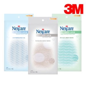 3M 3M용실용품 넥스케어 샤워타올(딥클렌징 민트/에브리데이 블루/소프트 샤워타올 그레이)