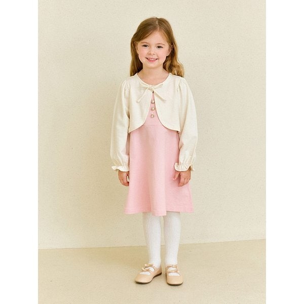 볼레로가디건&뷔스티에원피스세트