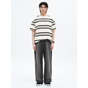 멀티 스트라이프 반소매티셔츠  화이트 (425442LC71)