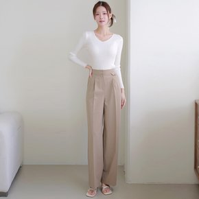 [최초가 99,000원][르포엠]아모렛 테일러드 윈턱팬츠