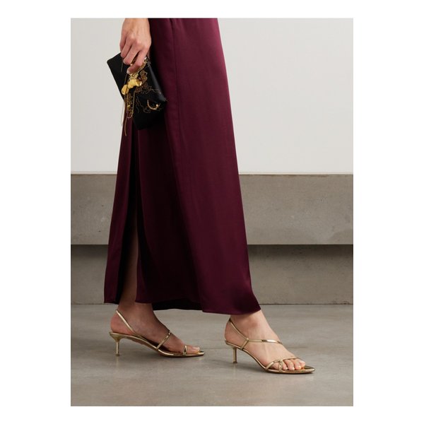 티스 메탈릭 가죽 샌들 50mm 샤이니 골드 46376663162863877