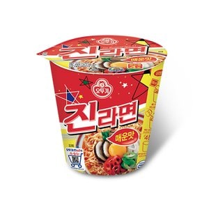 오뚜기 [무료배송][오뚜기] 진라면 매운맛 미니컵 6입(65g x 6개)