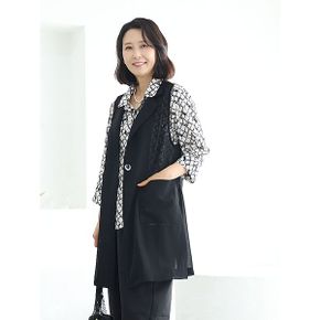 J31803 바람 솔솔  카라 롱베스트 60대 엄마옷_P422170445