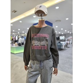 지프 가먼트다잉 크롭 맨투맨 JQ2TSF021