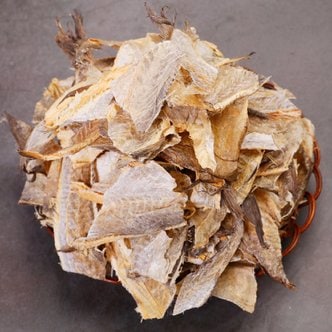 백송식품 콜라겐 가득 황태껍질 1kg 육수 튀각 무침 북어껍질 명태껍질