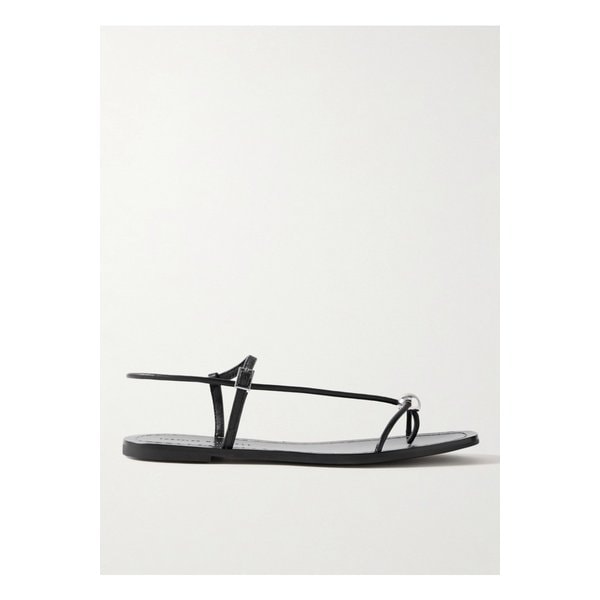 로플러 랜달 라라 장식 가죽 샌들 블랙 1647597337436726