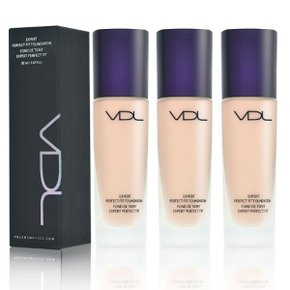 VDL 엑스퍼트 퍼펙트 핏 파운데이션 30ml A01 (미디엄톤의 17호) 3개