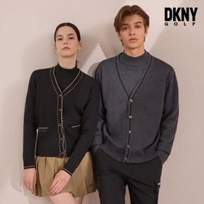 [DKNY GOLF] 23FW DKNY 밀라노립 가디건+니트세트 남여 5컬러 택1