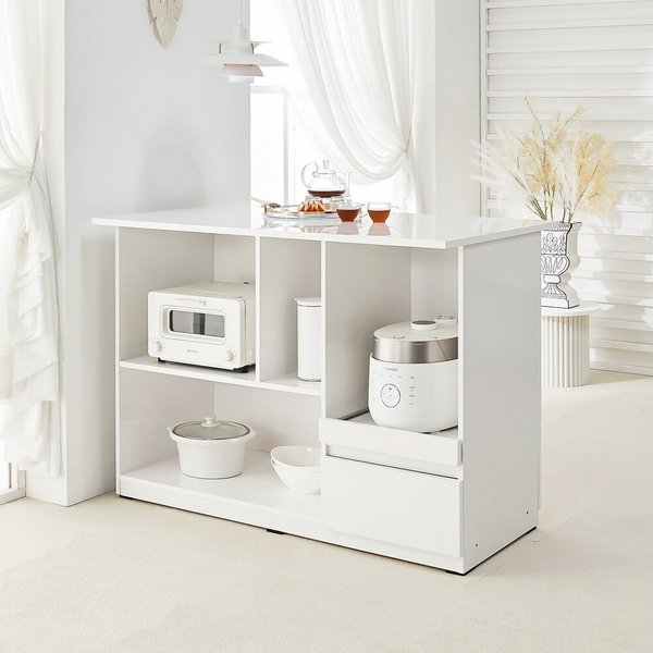 [착불]스테른 아일랜드 식탁 서랍형 LPM 홈바 1200