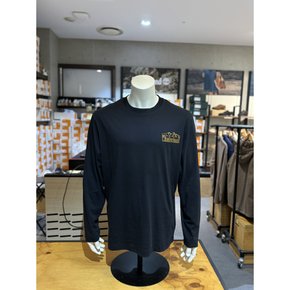A2CM8 001 LS 그래픽 긴팔티 블랙