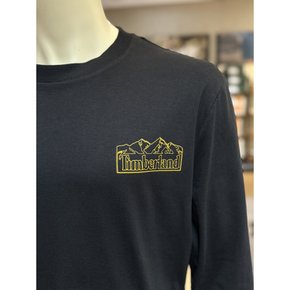 A2CM8 001 LS 그래픽 긴팔티 블랙