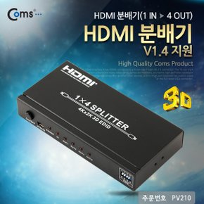 HDMI 분배기(1:4) v1.4지원 (3D/4K x 2K) PV210