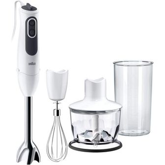 BRAUN 영국 브라운 믹서 Braun MINIPIMER 3 Vario  Arm Blender MQ3135 Sauce White/Grey 1739320