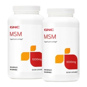 [해외직구] 지앤씨 GNC MSM 1000mg 180캡슐 X2