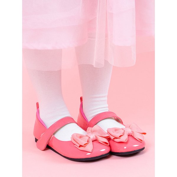 루미 로라 핑크 페이턴트 리본 메리제인 키즈