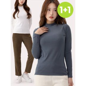 여성 기모 목폴라 + 코듀로이 기모팬츠_P385623520