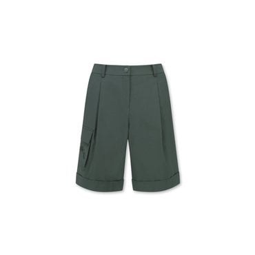 왁 [WAAC X JONES] Womens A-line Cargo Shorts(WWPNX24273GRD)