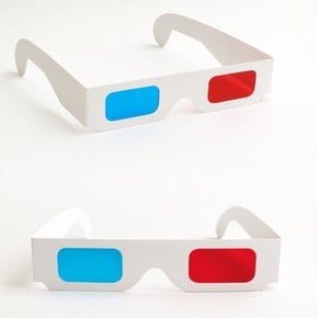 3D 애니메이션 종이안경 적청안경 3D체험 영화관 박물관 과학관 빨파1P