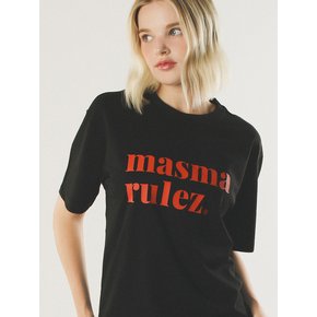 MSMRZ cool cotton T-shirt_Black/red