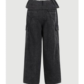 Orby Point Back Banding Denim Pants (black)  LFPDW25295BKX