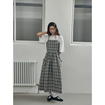 LAP 체크 포켓 롱 나시 레이어드원피스 AR1WO361