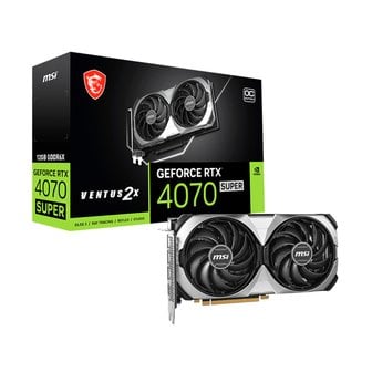 아이코다 MSI 지포스 RTX 4070 SUPER 벤투스 2X OC D6X 12GB 그래픽카드