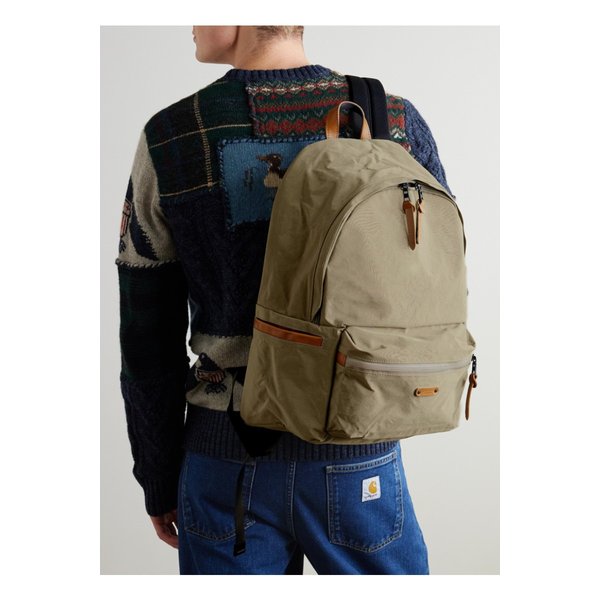 마스터피스 루트 가죽 트리밍 나일론 옥스포드 백팩 46376663162969743