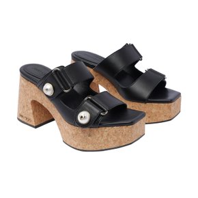 [해외직구] 24SS 지미추 샌들 FAYENCE WEDGE 95/SQMBLACK