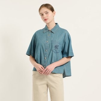 BCBG [여주점] 해지 데님 자수 블라우스 B5C7B451