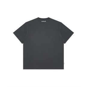 엔젤 와펜 반팔 티셔츠 - CHARCOAL Z265UST020