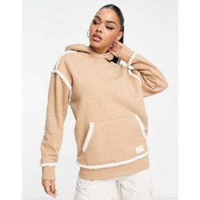 5095103 UGG Joanne bonded fleece hoodie in camel 109389870